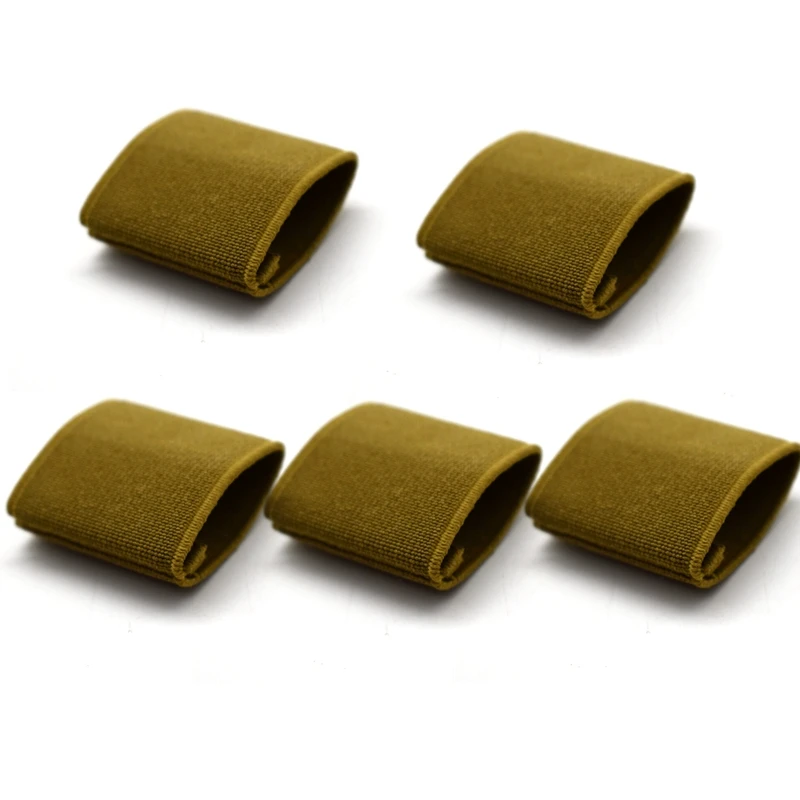 Cinturón de tela de lona de nailon táctico, protector de lazo elástico para cinturón ancho de 2 pulgadas y 1,5 pulgadas, juego de 6 piezas, 5CM - imagen 2