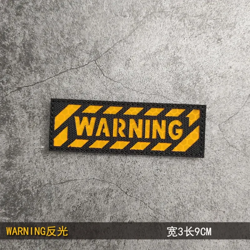 WARNING 3X9CM