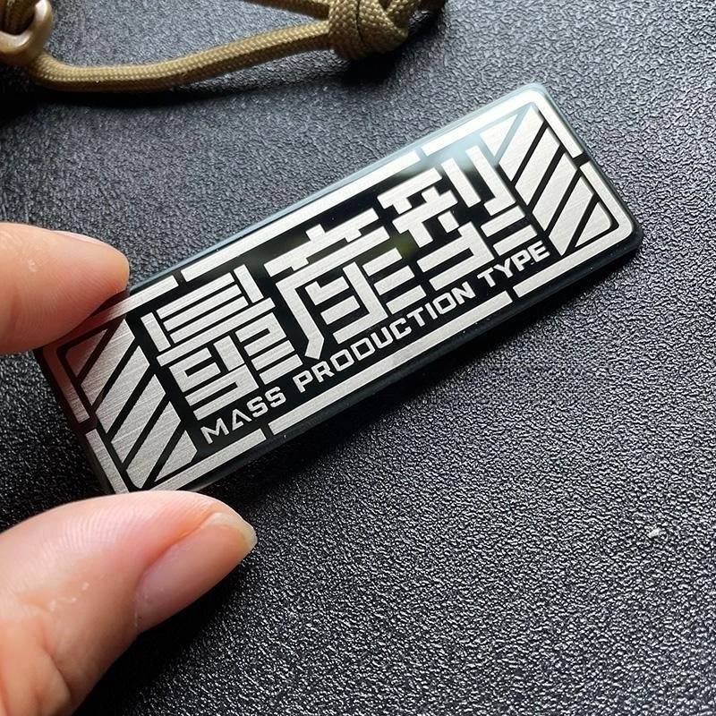 Parches de Anime, insignia de moral táctica de Metal, gancho y bucle decisivo, brazalete, mochila, sombrero, parches decorativos para ropa - imagen 2