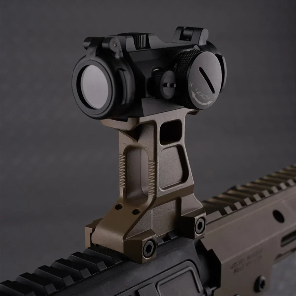 Mira telescópica T01 T02 de Metal, montaje elevado de 2,91 ", Base de mira táctica de punto rojo para caza, unidad de riel Picatinny de 20mm, soporte de lupa FTC rápido - imagen 4