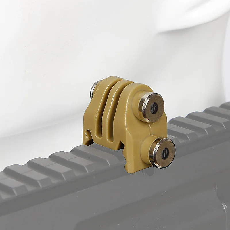 Kit adaptador de montaje en riel táctico para cámaras deportivas GoPro SJCAM, accesorios de montaje de alcance, Paintball Airsoft - imagen 2