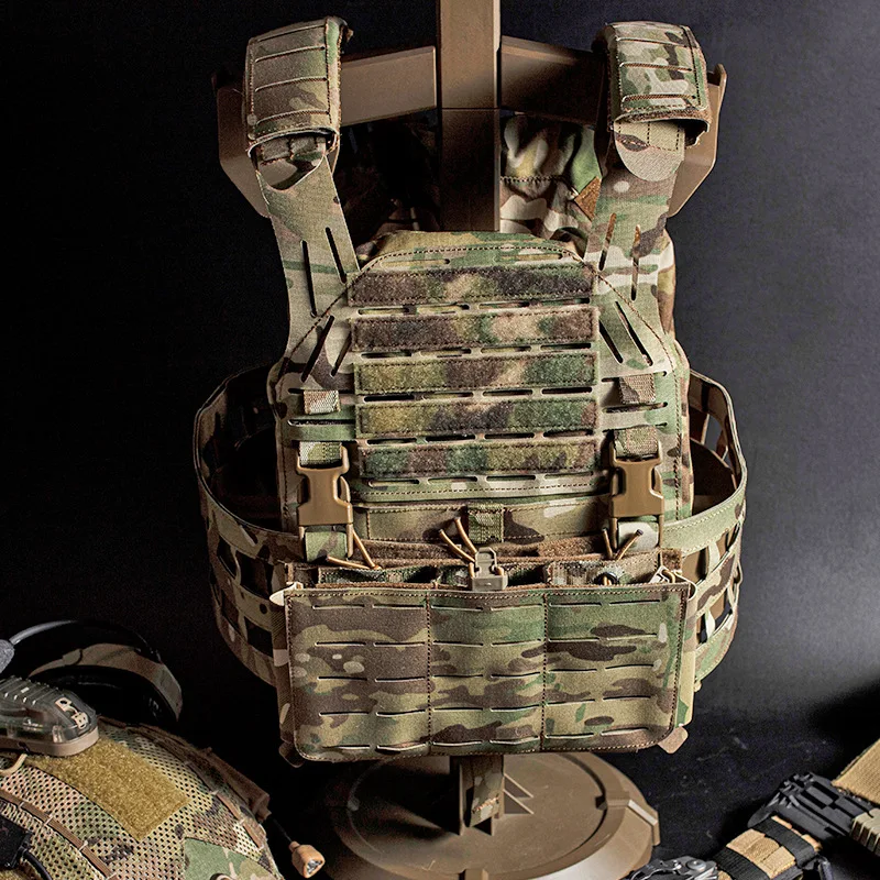Tactical Outdoor Protective Mounted Vest, Thickened Shoulder Pads, Laser Cut MOLLE, LG3V2, 6094 Tactical Vest - imagen 2