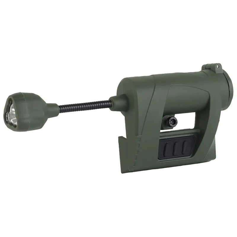 Lámpara LED para casco táctico, 3 modos de ahorro, linterna de caza, iluminación nocturna, se adapta al riel guía de especificación ARC central Ops - imagen 2