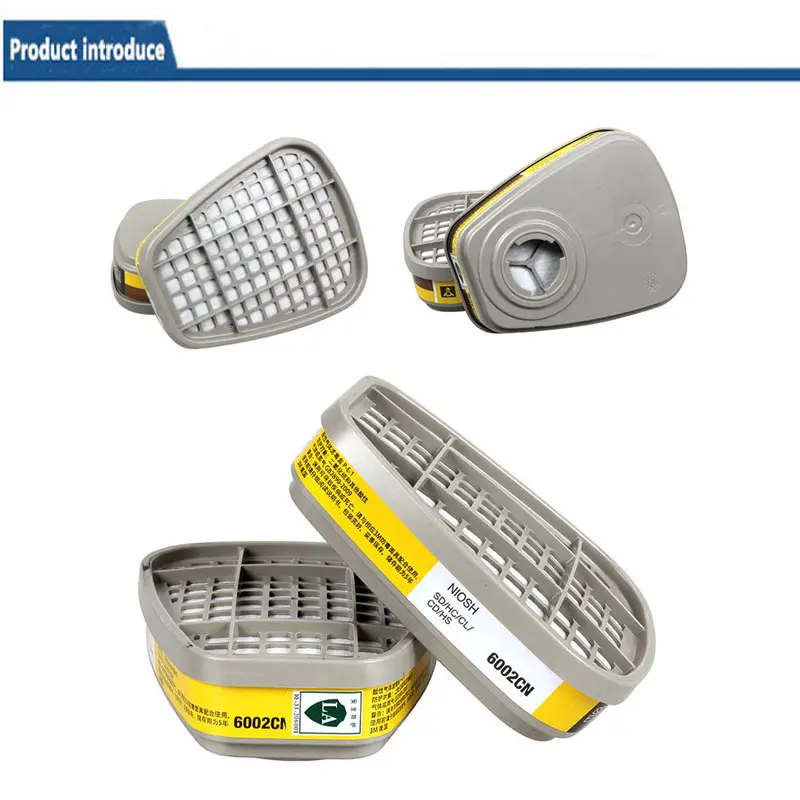 Cartucho de filtro orgánico 6001 6002, algodón a prueba de polvo 5N11 5P71 para máscara de Gas 6200/7502/6800, respirador químico, pintura y pulverización - imagen 5