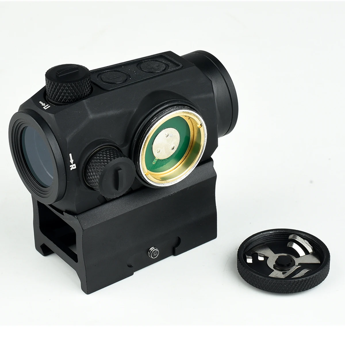 Mira táctica R5 de 1x20mm, punto rojo, 2 MOA, Rifle de caza compacto, tiro óptico, a prueba de golpes, resistente al agua para riel de 20MM, réplica 1:1 - imagen 2