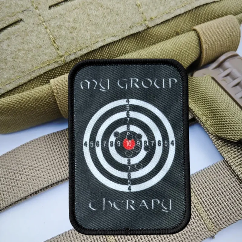 Parche con estampado de objetivo de tiro, chaleco táctico, gancho y bucle, sombrero, insignia de moral, mochila, pegatina decorativa, parches para brazalete para ropa - imagen 3