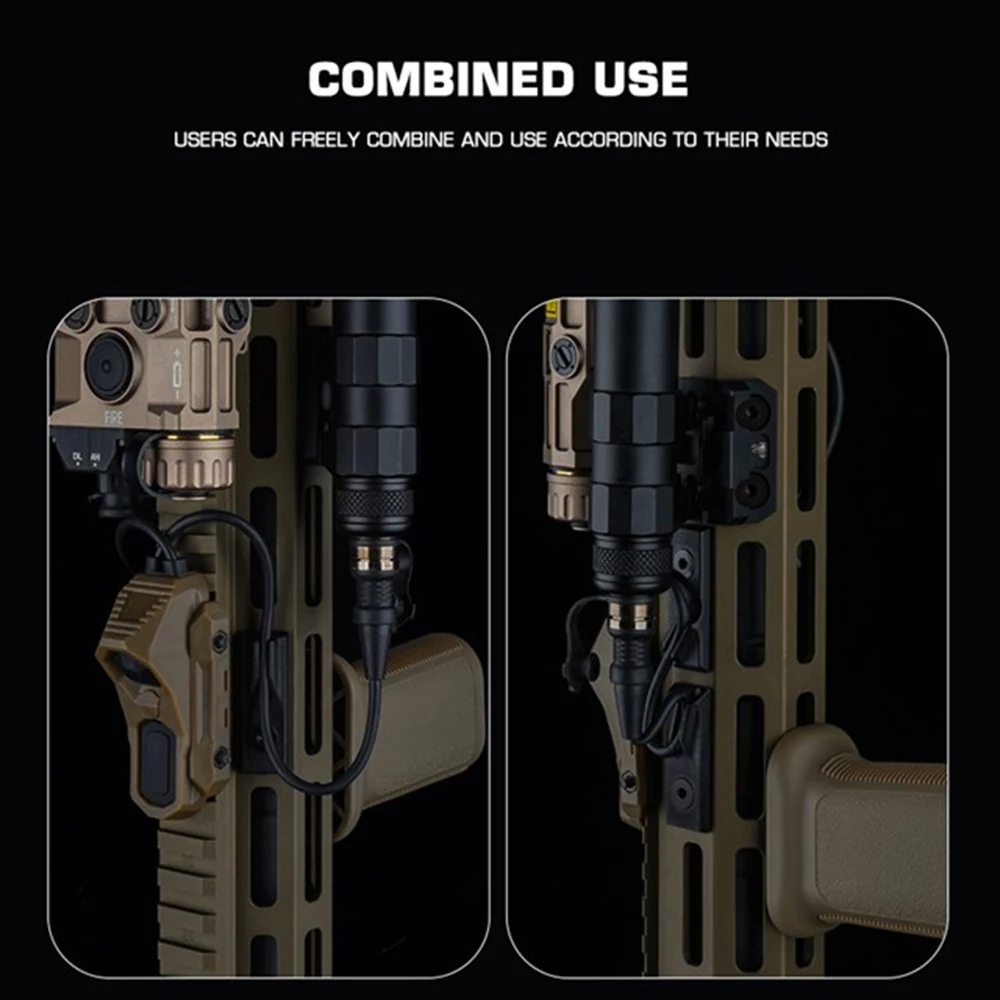 Soporte para cables modular con riel M-LOk, organizador de cables, material de nailon compatible con riel guía M-LOK - imagen 4