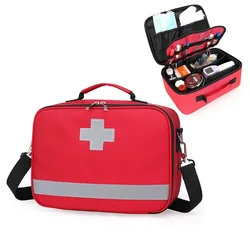 Kit de primeros auxilios portátil, bolsa de viaje para acampar al aire libre, almacenamiento de medicamentos, estuche médico de emergencia familiar, suministros de accesorios