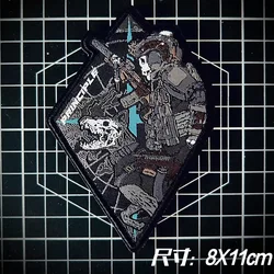 Brazalete táctico Ghost Team K9 – Parche bordado MOLLE