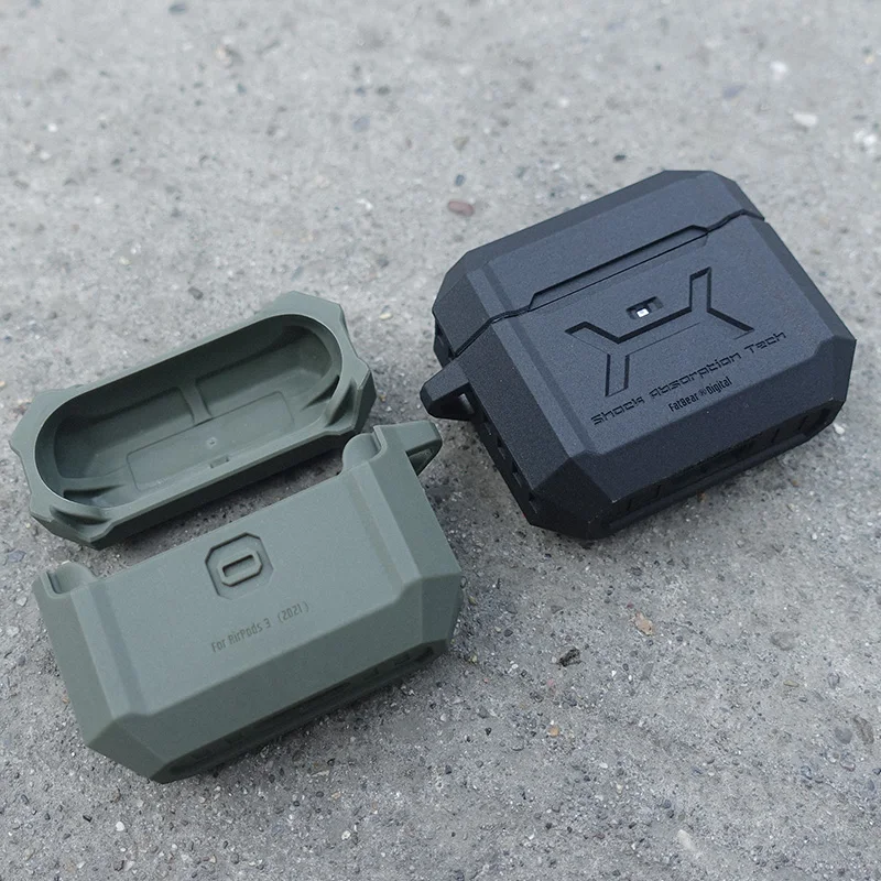 Funda protectora para Apple Airpods 3, estuche táctico anticaída de silicona para auriculares inalámbricos con Bluetooth - imagen 5