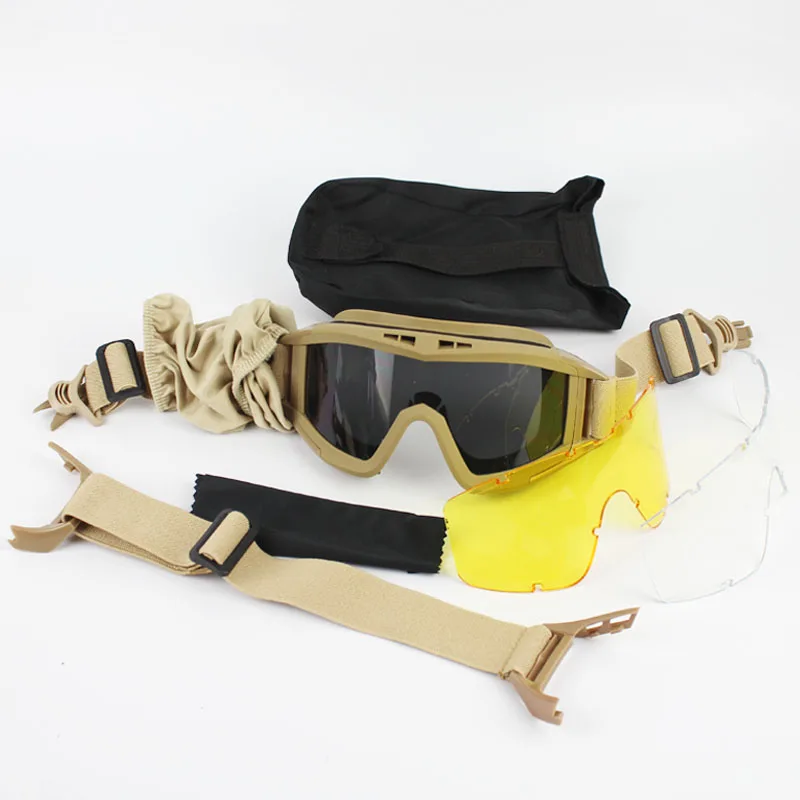 Riel de guía táctico Airsoft para Paintball, gafas para casco táctico rápido AF MICH IBH, equipos de caza - imagen 4