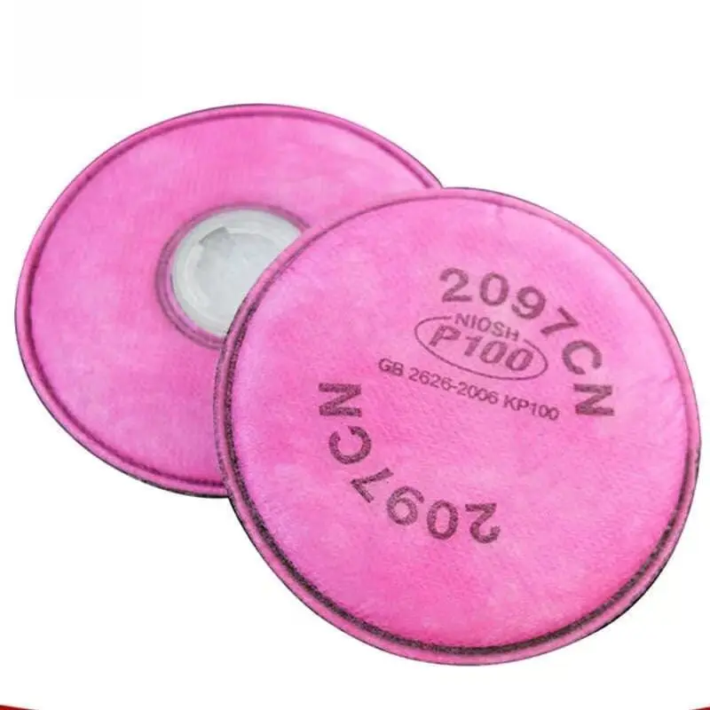Filtro de partículas 2091/2097 P100 para máscara de Gas 3M 6200 6800 7502 Serie respirador accesorios reemplazables - imagen 3
