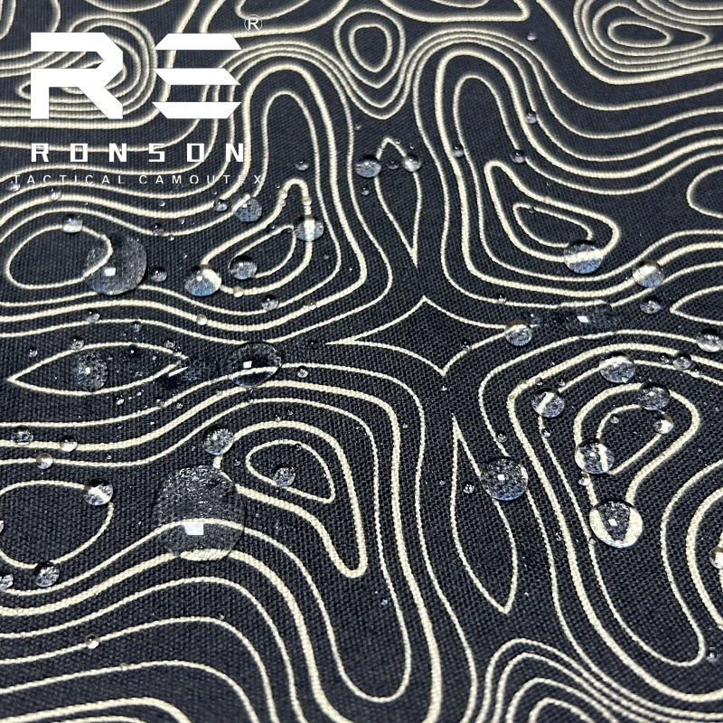 Tela de camuflaje para terreno, tela de nailon 500D, impermeable, resistente a la abrasión, chaleco táctico artesanal, color negro/verde - imagen 2