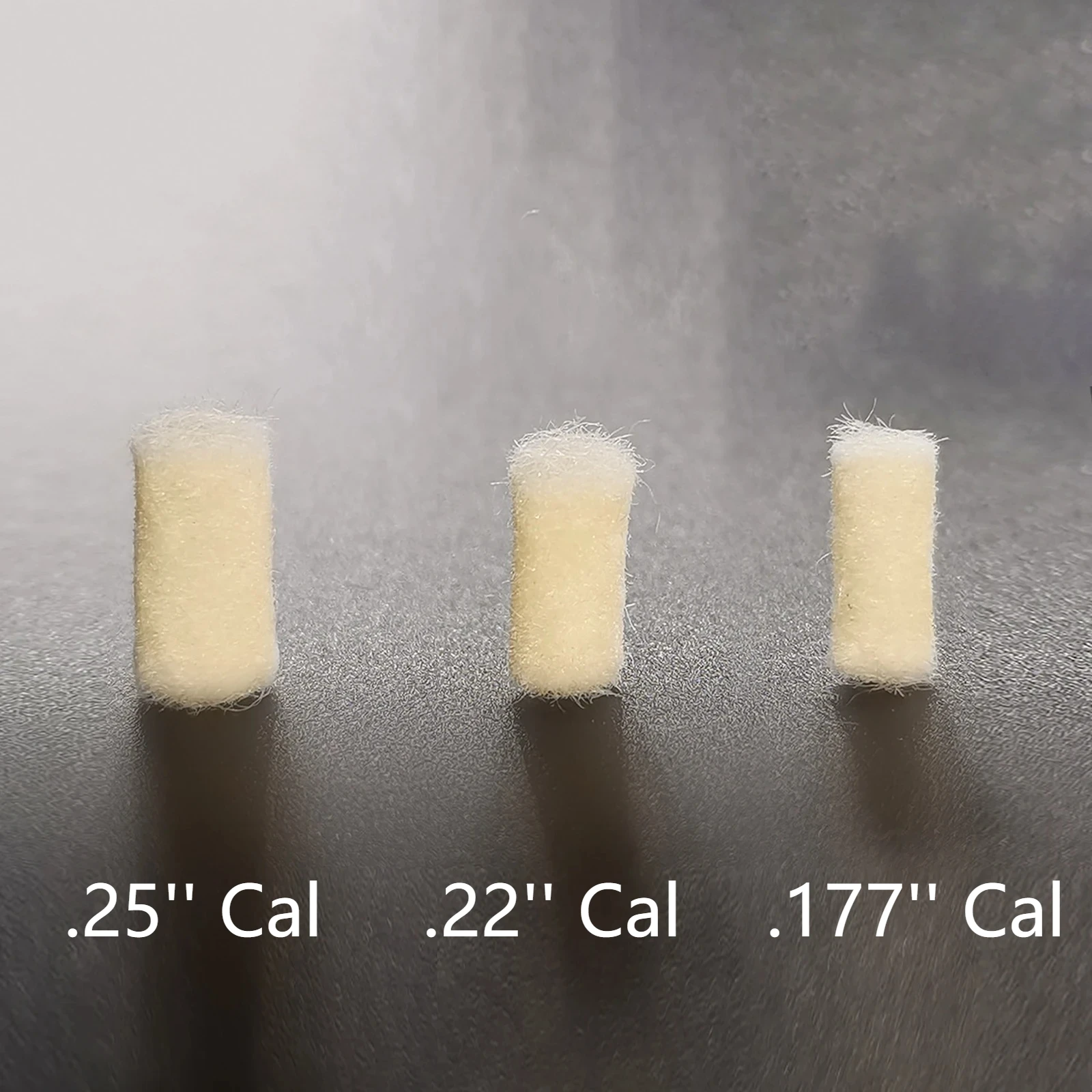 Pellets de limpieza tácticos, Kit de limpieza de fieltro de lana de calibre 177.22.25, textura tejida, elimina la suciedad, limpiador de tuberías de pistola de aire - imagen 4