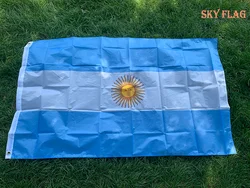 SKY FLAG Bandera Argentina Poliéster Colgante Nacional Doble Costura