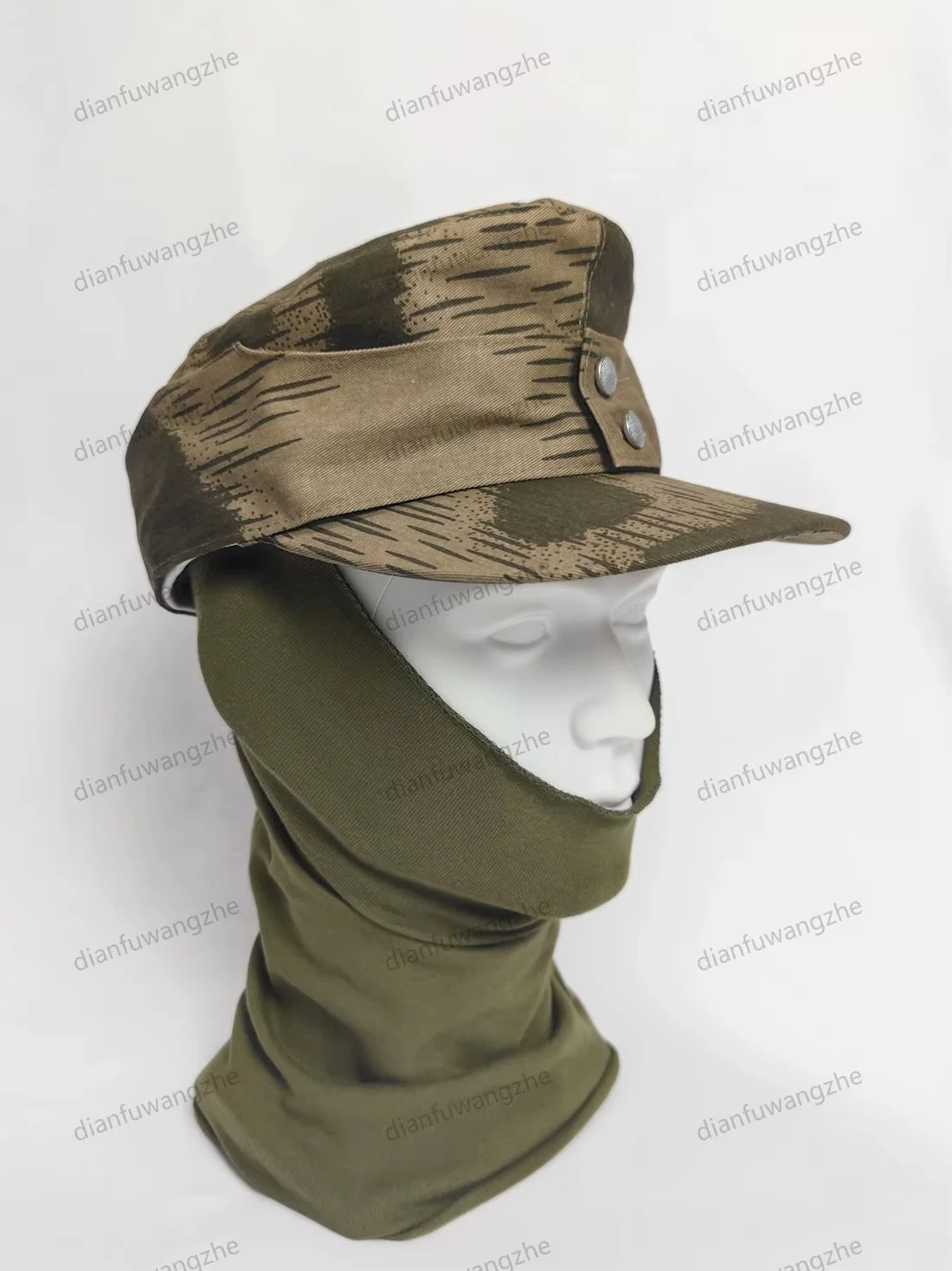 Gorra de campo M43 de estilo alemán de la Segunda Guerra Mundial, sombrero de montaña de algodón de camuflaje táctico para colección y exhibición - imagen 3