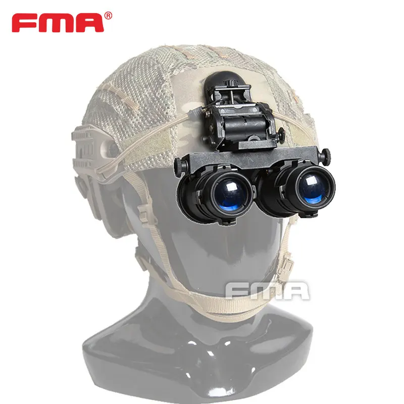 FMA AVS-9 gafas de visión nocturna con soporte para casco, luz verde - imagen 2