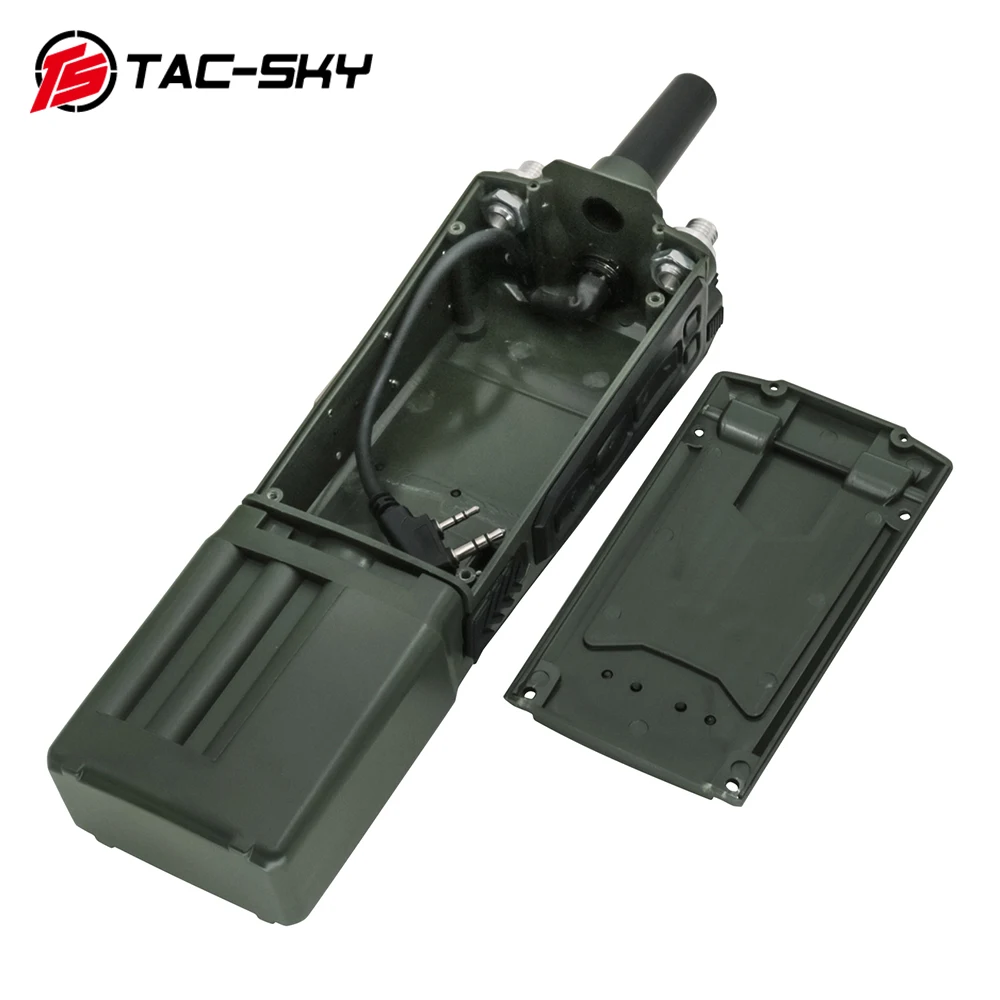 TS TAC-SKY táctico AN/PRC 148 152 163 caja Virtual con funda simulada con enchufe Kenwood Compatible con Walkie Talkie Baofeng Uv5r - imagen 2
