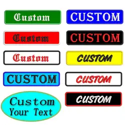 Parches bordados para etiquetas personalizadas con respaldo velcro