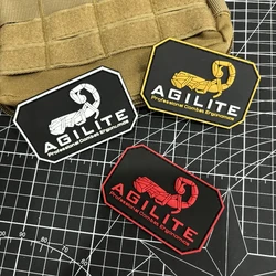 AGILITE Scorpion Logo 3D PVC Parche Táctico Gancho y Bucle MOLLE