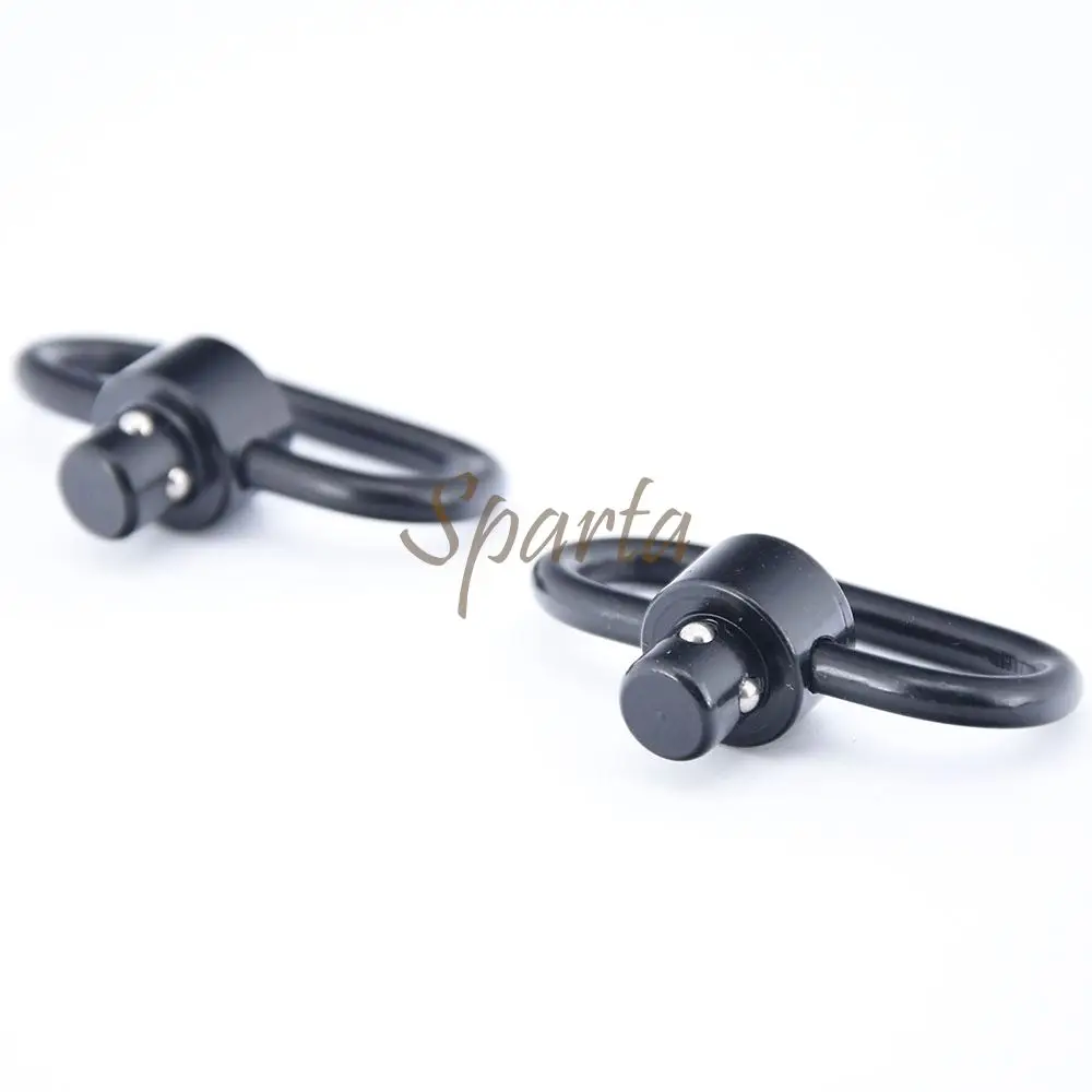 Paquete de 2 adaptadores giratorios de eslinga táctica de liberación rápida Sparta, construcción de acero - imagen 5