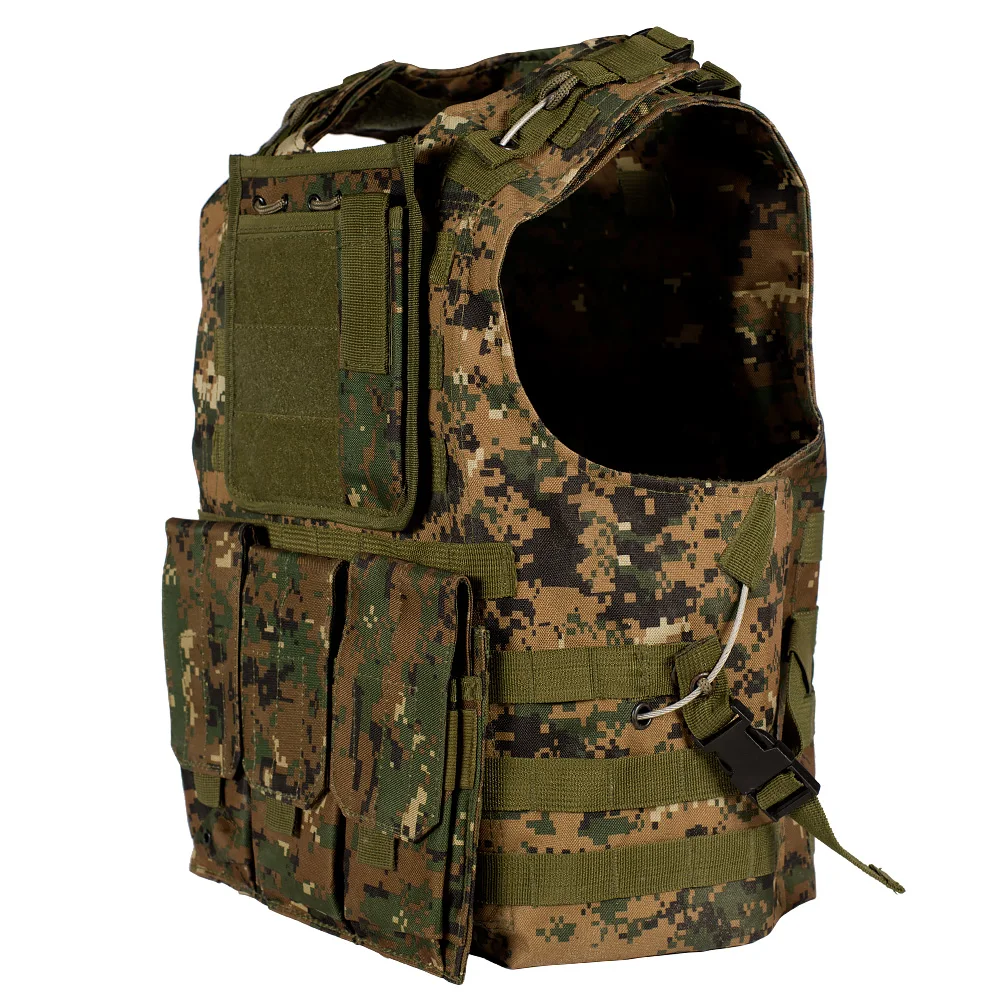 Chaleco táctico militar para caza, portador de placa Molle, cargador, Airsoft, Paintball CS, protector ligero para exteriores, Oxford 600D - imagen 3