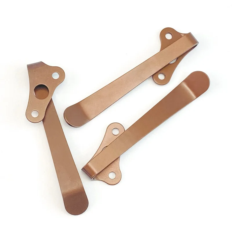 Cuchillo de titanio personalizado CNC de 3 colores, Clip de bolsillo estándar para cuchillos Demko AD20 AD20.5, piezas de accesorios de repuesto DIY - imagen 5