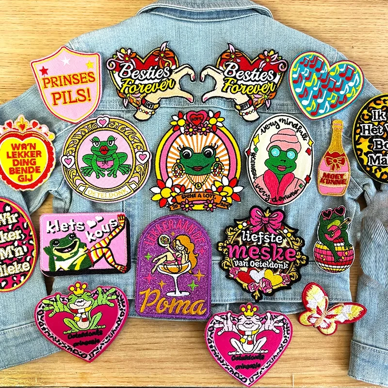 Parches bordados con emblema de Oeteldonk de Países Bajos, parches para planchar para ropa, insignias de parche de Carnaval de Países Bajos DIY, novedad de 2026