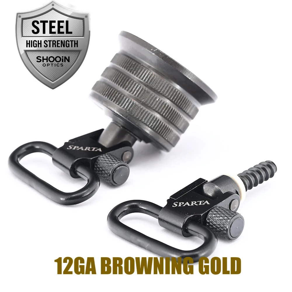 Sparta - Conector giratorio para escopeta de 1 pulgada, hebilla de correa de hombro de separación rápida - imagen 4