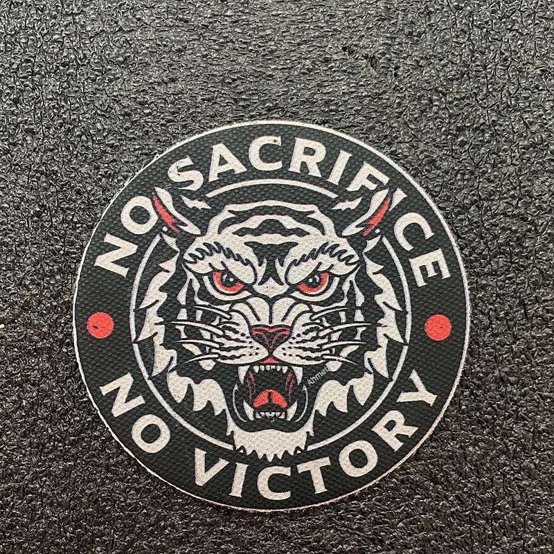 Parches de impresión de la serie de animales de tigre, insignias tácticas para bolsa de ropa, decoración artesanal, dragón del zodiaco, elefante, búho, perro, zorro - imagen 2