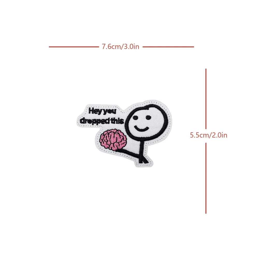 Hey You Dropped This Velcros parche táctico Morale Fun Meme cita gancho bucle sujetador bordado pegatina para gorra Molle mochila - imagen 5