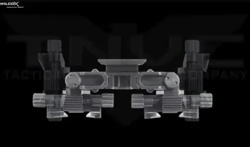 Soporte de montaje de brazo plegable de puente Binocular de aleación de aluminio para montaje de visión nocturna Dual PVS14 - imagen 4