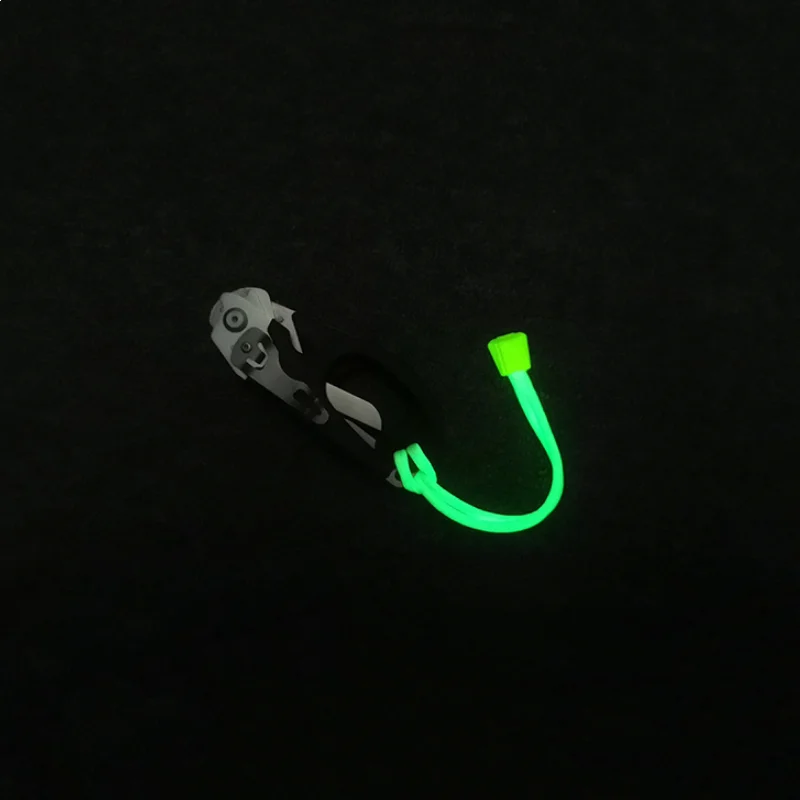Cerraduras de cordón de Paracord antideslizantes, Clip trasero luminoso para tapón de 2-4mm, cierre de extremo, bolsa Universal, cordones, ropa, hebilla de seguridad DIY - imagen 4