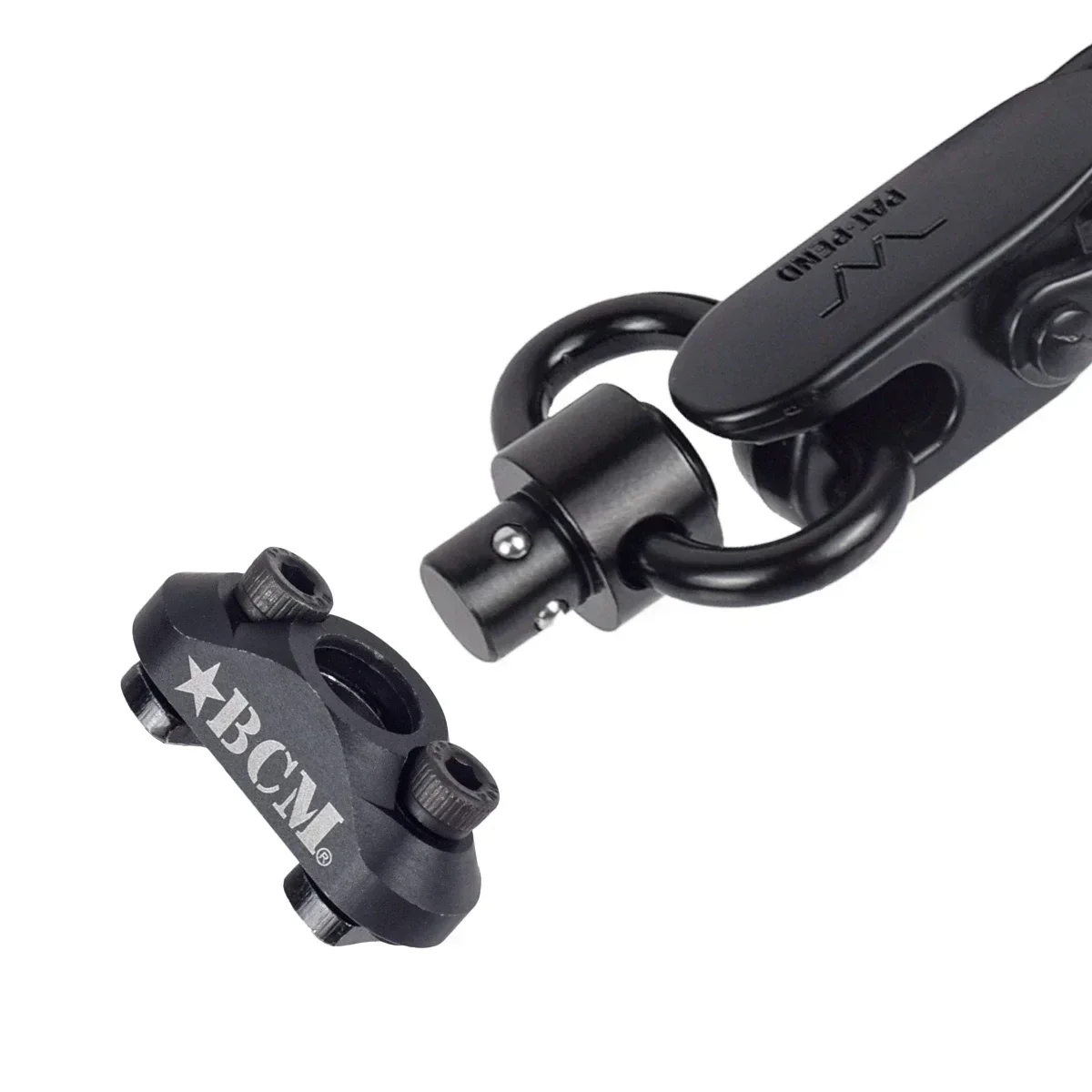 BCM QD Sling adaptador giratorio montaje en riel MLOK Keymod Correa hebilla liberación rápida Sling Stud Loop pulsador - imagen 5
