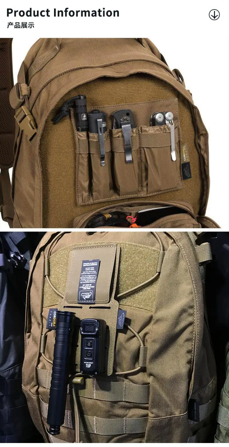 Organizador de herramientas EDC, bolsa de accesorios con gancho y bucle, bolsa interior varios, placa adhesiva/adaptador Molle de cinturón - imagen 5