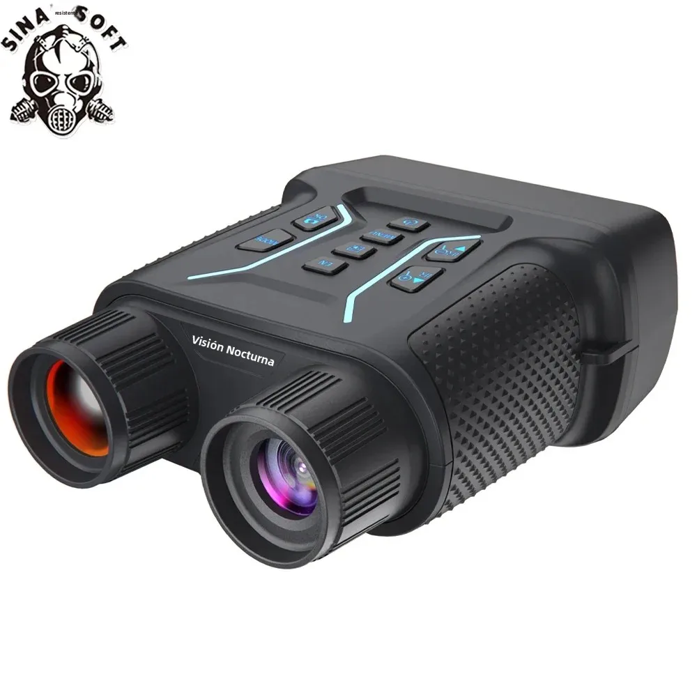 Gafas de visión nocturna Binoculares Vídeo 4K UHD Imagen de 36MP Pantalla HD de 4,5 ′′ Zoom digital 8X Alcance de 400 m - Perfecto para caza Camping