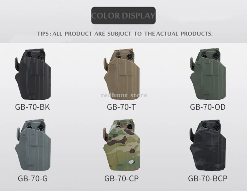 Funda de pistola táctica para caza, funda de pistola para mano derecha Glock 27 30 33, funda de pistola para CS, funda de tiro, adaptador, bolsa de pierna caída - imagen 2