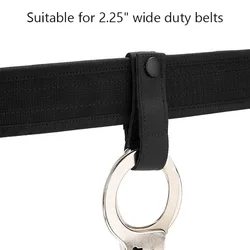 ​ ​ Soporte táctico para esposas, correa de nailon resistente, broche doble individual |   Deslizante para correas de servicio de 2,25 pulgadas y MOLLE ​ Sistema