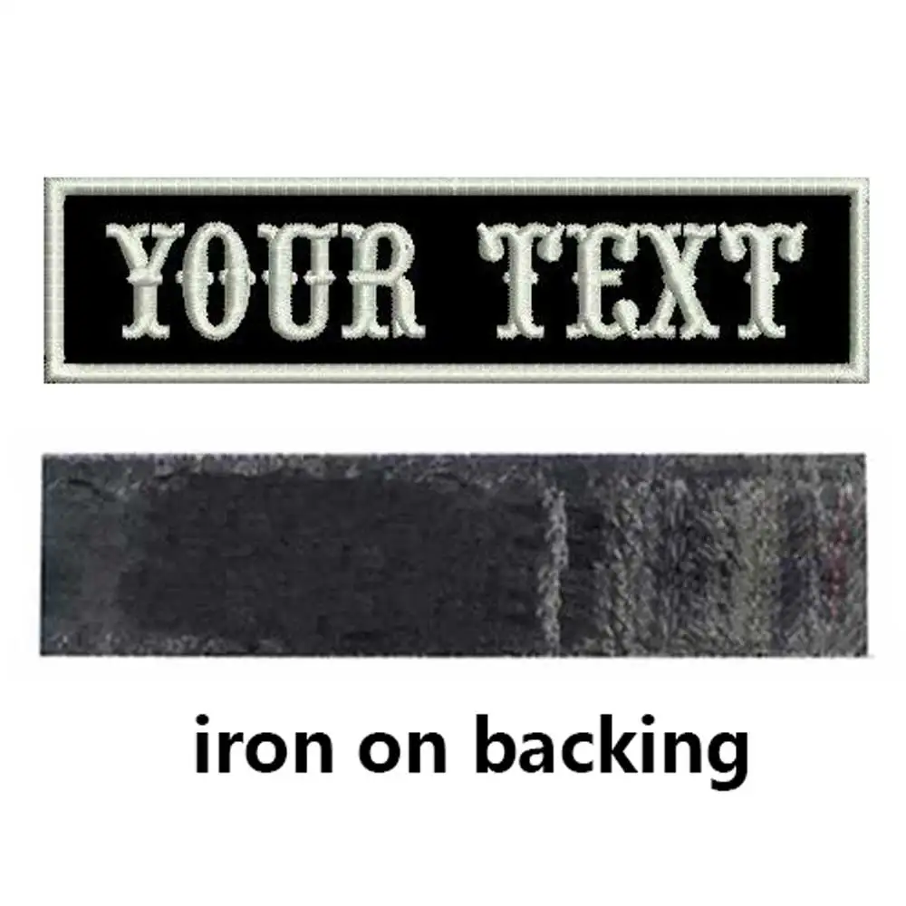 black iron-on