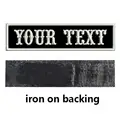 black iron-on