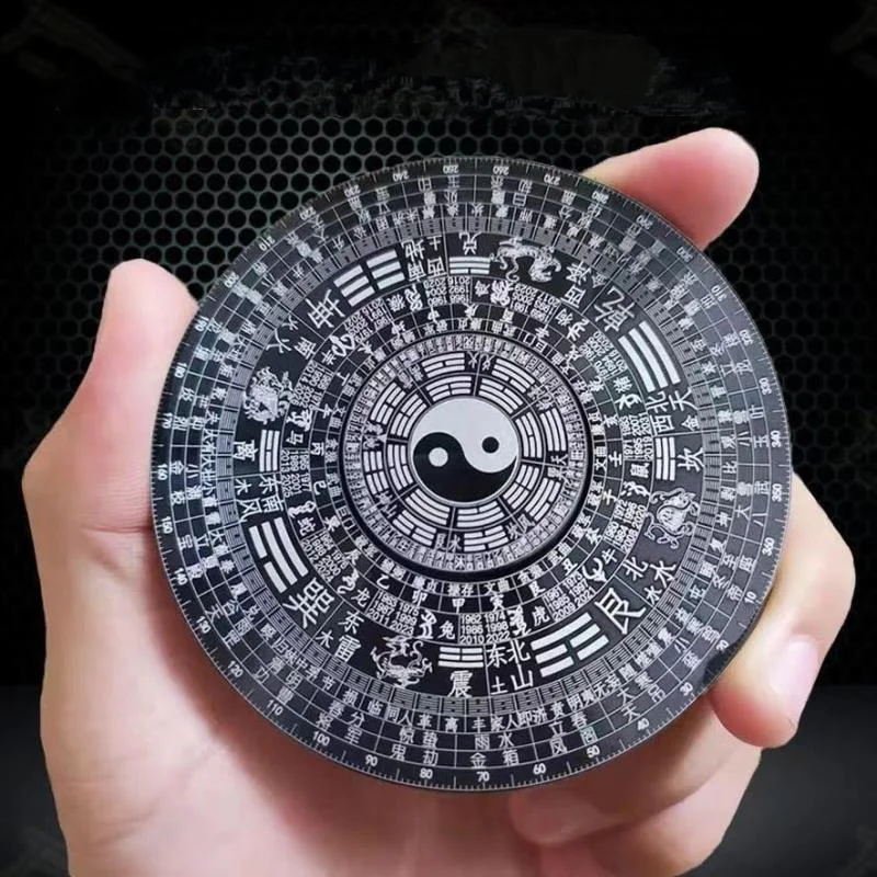 Titanium Black Tech Toys Tide Play Gyro Taiji ocho diagramas brújula fuera de impresión descompresión de dedos de Metal - imagen 3