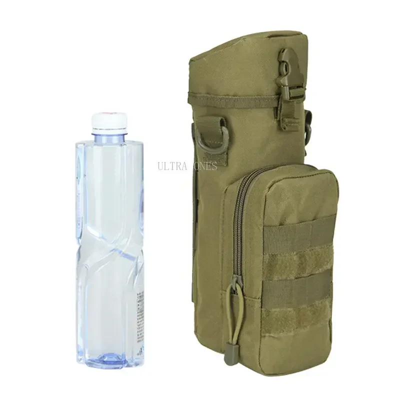 Bolsa táctica para hervidor de agua, bolsa impermeable para botella de agua Molle, senderismo al aire libre, caza, bolsas para hervidor de entrenamiento para acampada