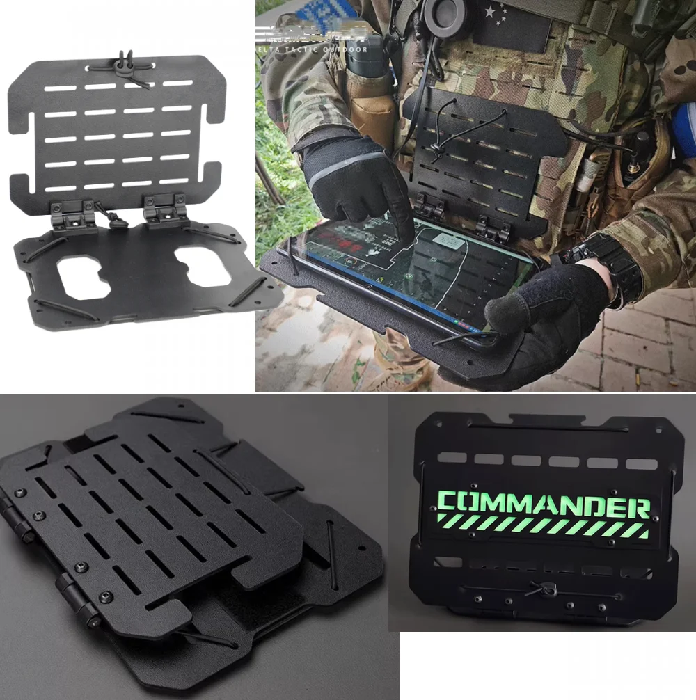 Soporte MOLLE táctico para tablet de navegación Airsoft