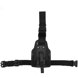 Funda táctica drop left zurda para pistola de caza con riel cadera