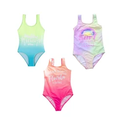 Traje de baño de una pieza para niñas, trajes de baño refrescantes informales a la moda para verano, ropa de baño para piscina y playa para niñas