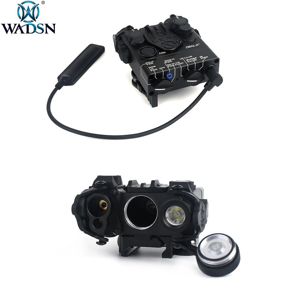 WADSN-MIRA LÁSER IR Airsoft DBAL-A2, punto rojo, Dbal PEQ15 Tactica, Metal completo, Armas, linterna LED estroboscópica, luz de explorador - imagen 5