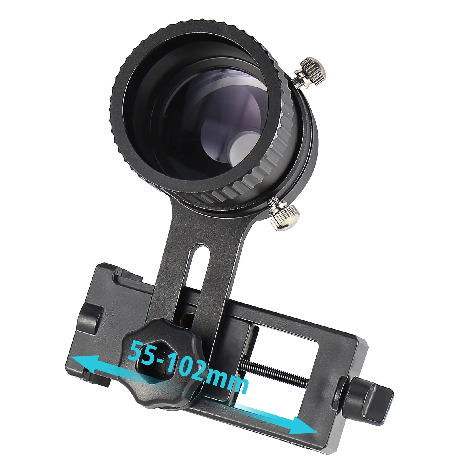 Mira telescópica táctica para teléfono inteligente, adaptador de anillo con 3 fundas elásticas, soporte para mira telescópica para grabar un momento de caza por teléfono - imagen 5