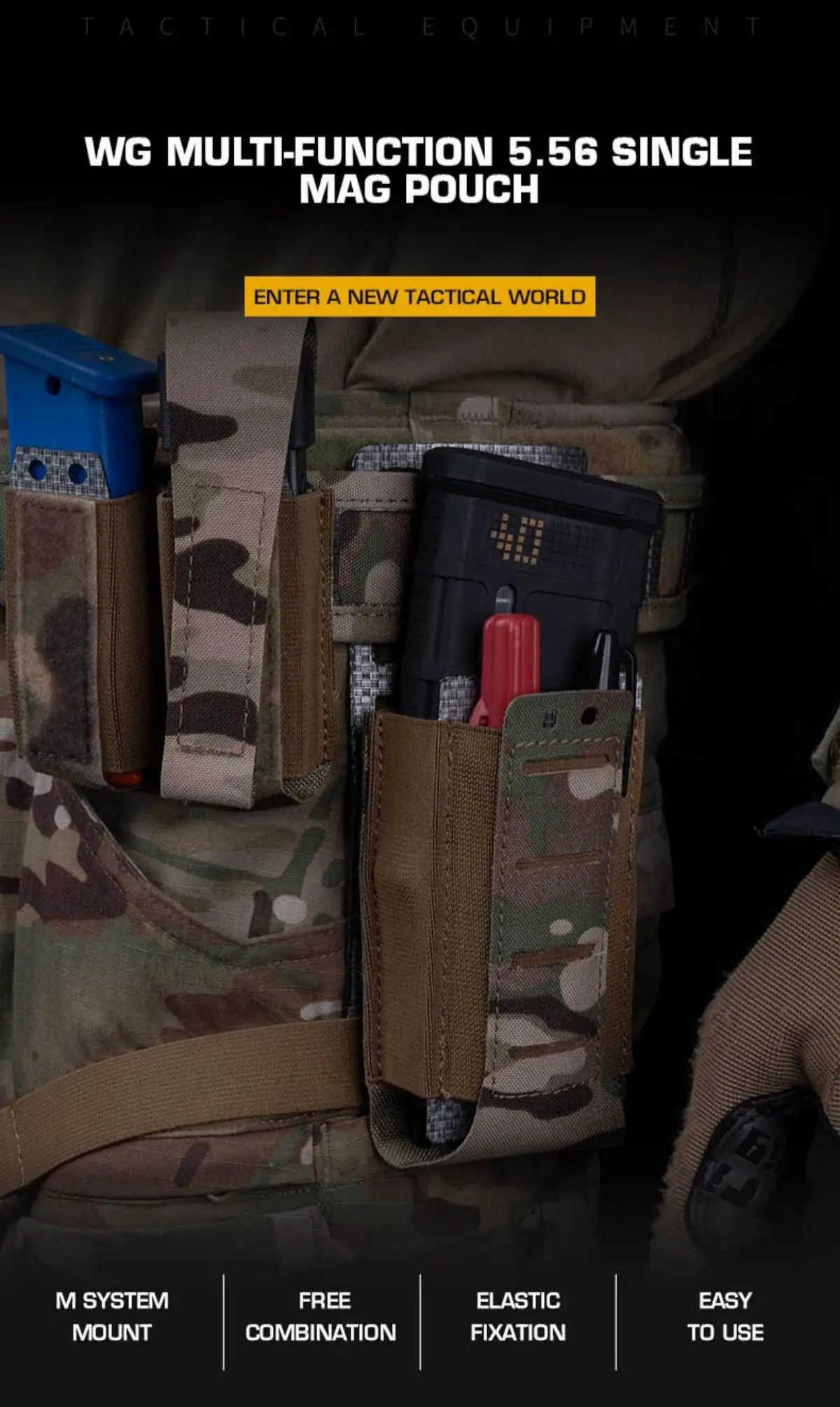 Funda modular WG con sistema de fijación elástica