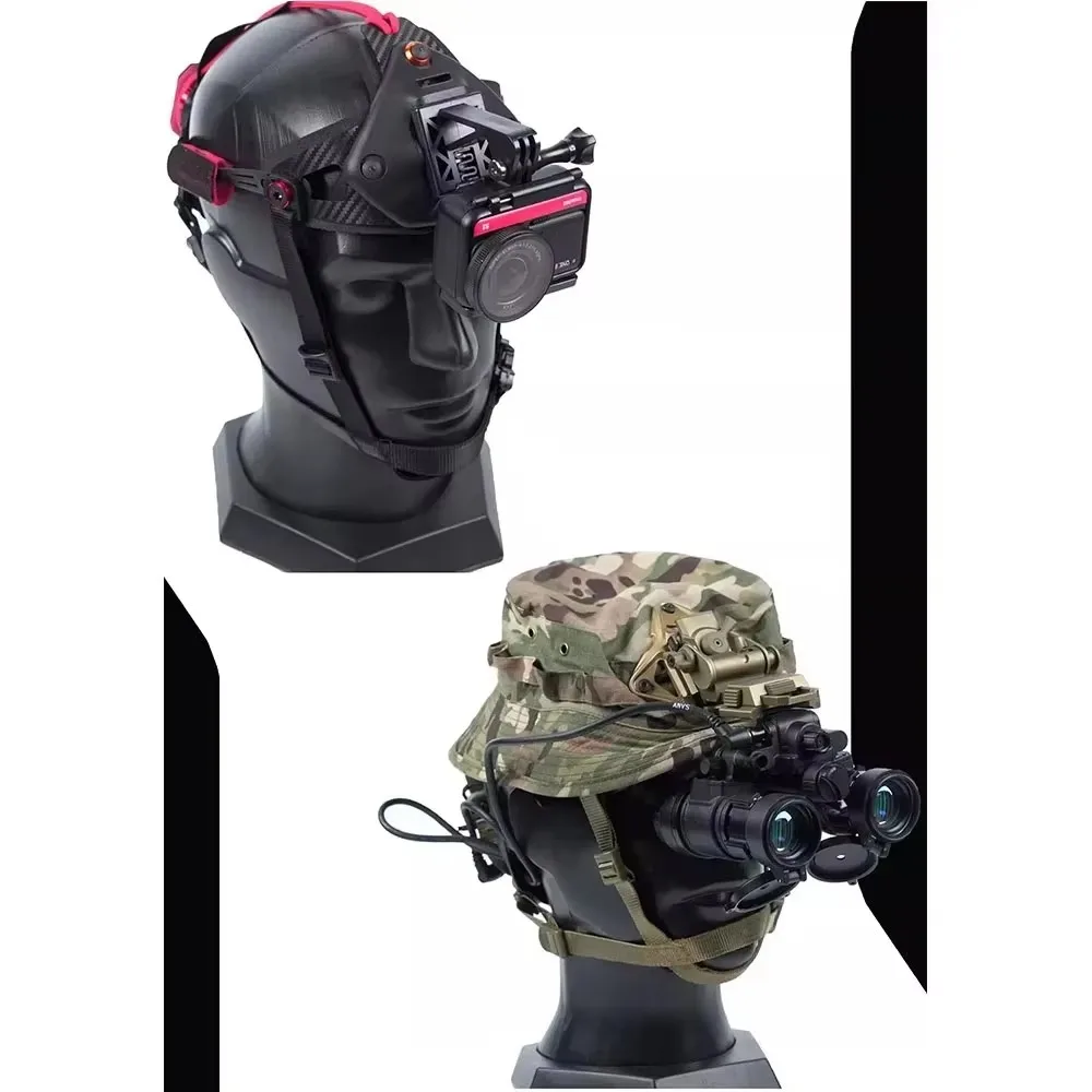 DMgear Marco de gafas de visión nocturna para cámara de acción Soporte para casco, soporte, accesorio para juego de guerra Aventuras al aire libre, CS realista - imagen 5