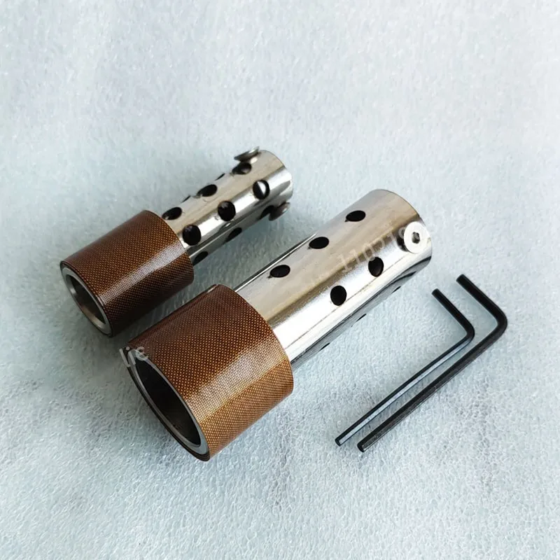 20/25/30/35mm tubo de escape de motocicleta silenciador enchufe modificación reducción de ruido silenciador universal - imagen 2